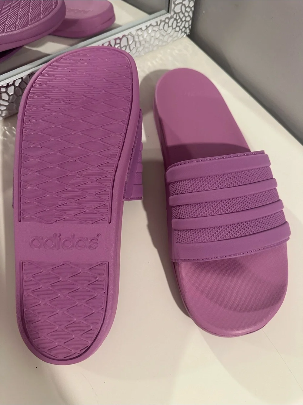 Adidas Originals Adilette Slides in Purple Men’s size US 9